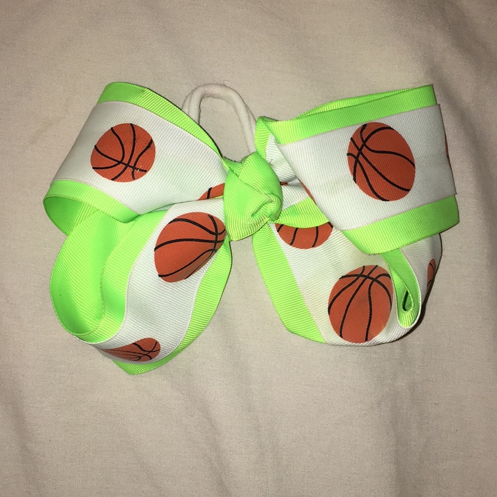 basketball hair tie / bow